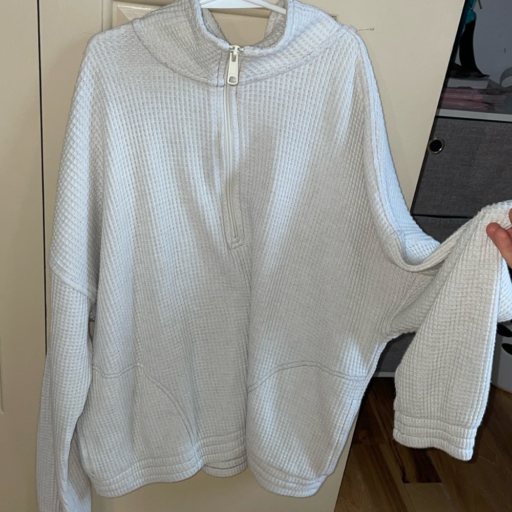 Aerie Zip up Knit Sweater